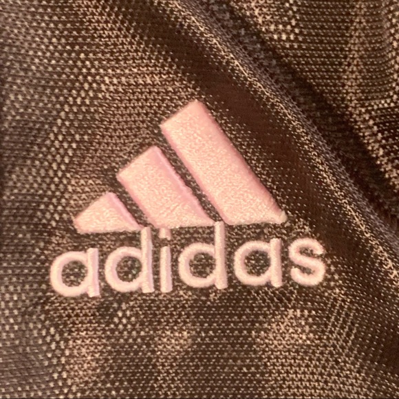 Adidas drawstring lightweight backpack in brown and pink - Picture 3 of 8